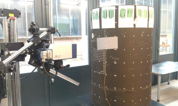 NC-Drehtisch für ein Laser-Scanning-Vibrometer